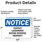 Signmission Contact Landowner Before Entering Property OSHA Notice Sign, Vinyl Decal, 10in W x 7in L, 2PK OS-2PACK-NS-D-710-L-10799 - alternate 3
